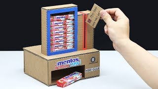 How to Make Vending Machine with mentos incredible CHEW!