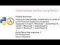 Create Python Runtime Lambda Function | Testing Python Lambda Function #lambdafuntion #awslambda