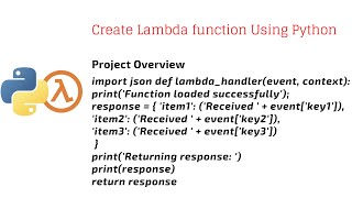Create Python Runtime Lambda Function | Testing Python Lambda Function #lambdafuntion #awslambda