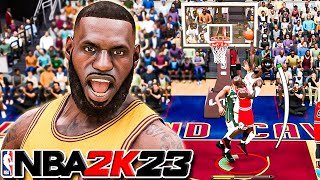 Triple Double With Lebron James in NBA 2K23 Player Control!