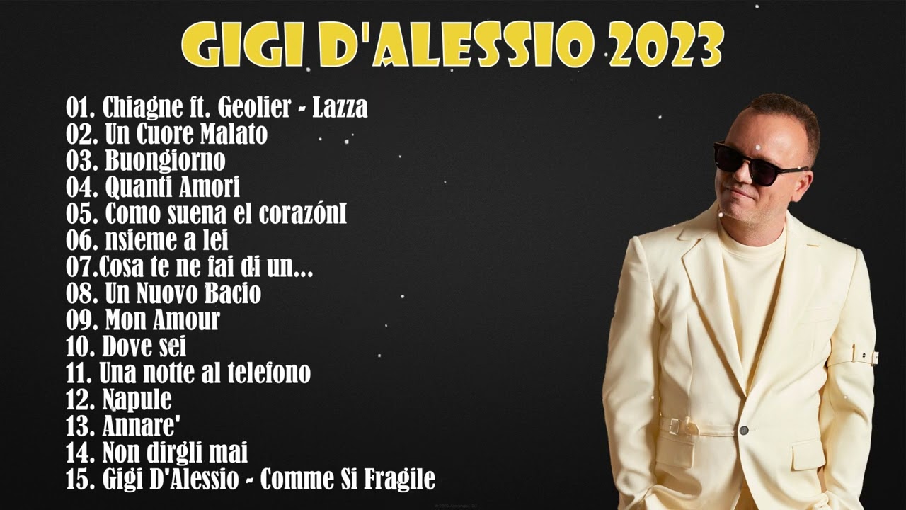 Gigi D'Alessio Mix Compilation | Le Più Belle Canzoni Di Gigi D'Alessio ...