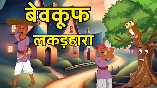 बेवकूफ लकड़हारा | BEWAKOOF LAKADHARA | HINDI KAHANI | BEDTIME STORIES | CARTOON | KAHANIYA