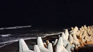 Sea Beach-Night view of Patuartek Sea beach-Inani, Marine Drive, Coxsbazar