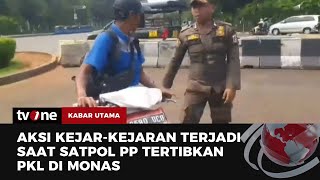 Satpol PP Lakukan Penertiban pada PKL yang Masih Berdagang di Kawasan Monas | Kabar Utama tvOne