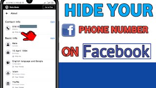 Hide Your Phone Number on Facebook (Android & iPhone)  2020