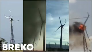 #drivingfails Wind Mill Destruction Compilation