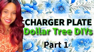 Dollar Tree Charger plate wall Decor DIY ideas | Dollar Tree Crafts