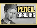 LELAKI MELAYU TERAKHIR, PORTRAIT PENCIL DRAWING / SKETCH MUSTAQEEM ZAINUDDIN , TIME LAPSE #83