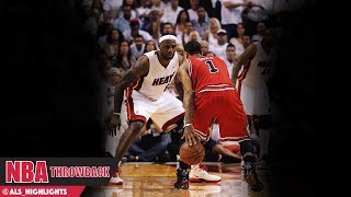 LeBron James Ownes MVP Derrick Rose 2011 ECF Game 4 - Rose With NASTY Dunks, LBJ With 35 Pts!