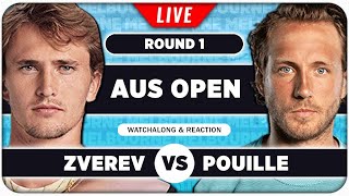 ZVEREV vs POUILLE • Australian Open 2025 • LIVE Tennis Watchalong