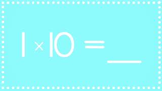 Set 1 | Math Fluency | Multiplication Facts | Multiply by 1| First Grade | Second Grade