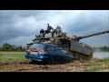 Subaru Meets a Chieftain Tank, Its Car Crushing Time! Tank Day Part 4