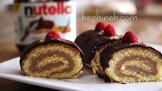 Chocolate Nutella Swiss Roll Recipe - Рулет - Heghineh Cooking Show