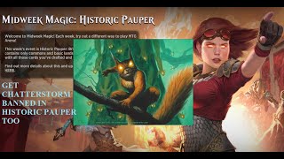 CHATTERSTORM IS LEGAL?? HISTORIC PAUPER STORM in Midweek Magic! SNC updates!