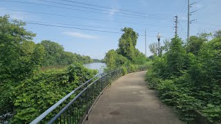 Small hike on River Walk Heritage Trail, Macon, Georgia