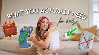 WHAT YOU ACTUALLY NEED *and donāt* FOR BABY | Baby Essentials & Products I Regret Buying