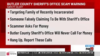 Safety Alert: Butler County Sheriff's Office wanrs of incarceration scam