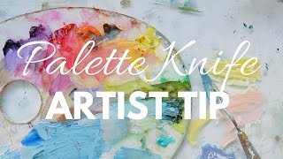How to CLEAN PALETTE KNIVES | Artist Hack