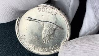 Canada 1867-1967 Centennial Silver Dollar