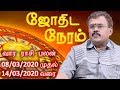 வார ராசி பலன் (08/03/2020 முதல் 14/03/2020 வரை) | Astrologer Shelvi | ஜோதிட நேரம் | (07/03/2020)