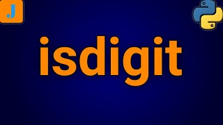 Python isdigit