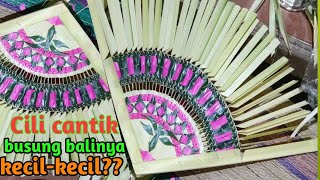 Membuat cili cantik dengan bahan busung bali yang kecil-kecil