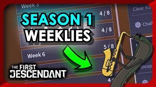 Efficiently Complete Season 1 Weekly Challenges - The First Descendant - Funk's Efficiency