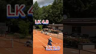 🎾LK 2.0  vs LK 4.8 | NTRP 4.5 | #tennis #shorts #AmateurTennis #tennismatch #ntrp #lk