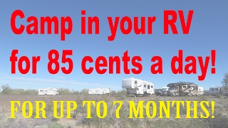 RV camping for 85 cents a day. Stay an entire season. Save big.