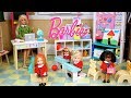 Barbie is a Teacher! Full School Day Routine! Playground Recess! with Elsa Anna Toddlers