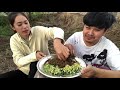 สองอ้ายน้องพากินep.46 ตำดอกขามอ่อน แชบๆเผ็ดๆ ຕຳດອກໃບຫມາກຂາມ ແຊບໆເຜັດໆ ຄິດຮອດຕອນສະໃຫມເປັນເດັກນ້ອຍ