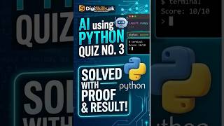DigiSkills AI Using Python Quiz 3 Solution | 100% Correct with Live Proof! | Get 10/10 Marks Easily!
