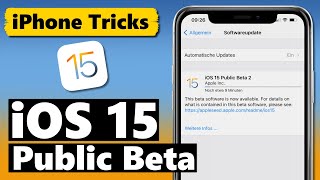 iOS 15 Public Beta installieren (offizielle iOS 15 Beta von Apple)