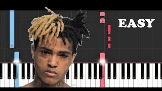 XXXTENTACION - (Whoa mind in awe) (EASY Piano Tutorial)