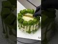 Immersive cake making matcha raw chocolate cake tutorial! #decompression #immersionStyle #matcha