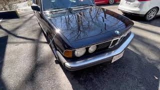 1985 BMW 735i e23 brief walk around and driving