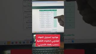 مواعيد تسجيل المواد للمتدربين المستمرين للترم الثاني من عام 1446