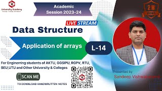 DSUC14: Applications of Array in data structure| Sparse matrix and its representation