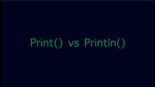 Java Print vs Println functions (The simple difference that could boost your UIL score)