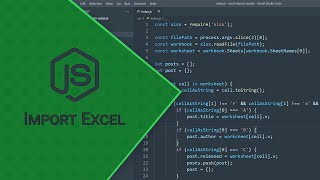 Import data from Excel file - Node.js - No commentary
