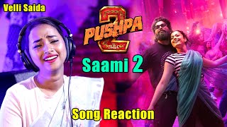 Velli Saida Reacts To Angaroon ( The Couple Song ) Pushpa 2  Allu Arjun Rashmika