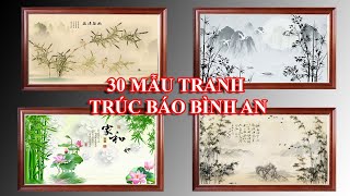 30 MẪU TRANH TRÚC BÁO BÌNH AN - Treo phòng khách đẹp, phòng làm việc- Tranh đẹp giá rẻ Amia