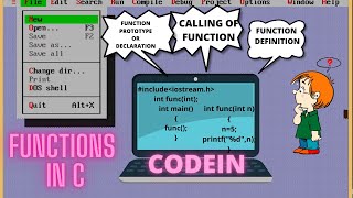 Functions ,Function Prototypes, Function Calling & Function Definition !C Programming Tutorial
