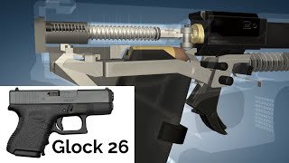 3D Animation: How a Glock 26 Subcompact Pistol works