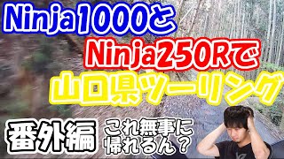 Ninja1000とNinja250Rで山口県ツーリング 番外編 島地川ダム手前国道376号線が通行止めの為、県道321号線へ迂回したらオンロードバイクなのにとんでもない林道を通る事に！？