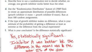 Day 16 Lesson~Another Randomization Test Example