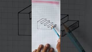 3D Stirs / 3D Steps #viral #drawing #geometricdrawing / #yotubeshorts #easy #shorts