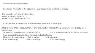 Conditional Probability Explained in one minute