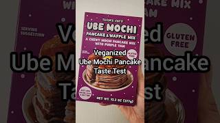 Vegan Ube Mochi Pancakes with Trader Joe's mix #vegan #vegetarian #plantbased #veganlife #tastetest