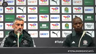 Orlando Pirates | 2024/25 | Pre Press CAF vs CR Al Ahly 2nd leg | Press Conference.